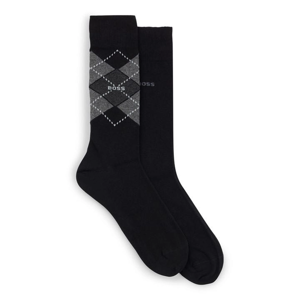 Hugo Boss 2P RS Argyle CC 10244703 01 - Black